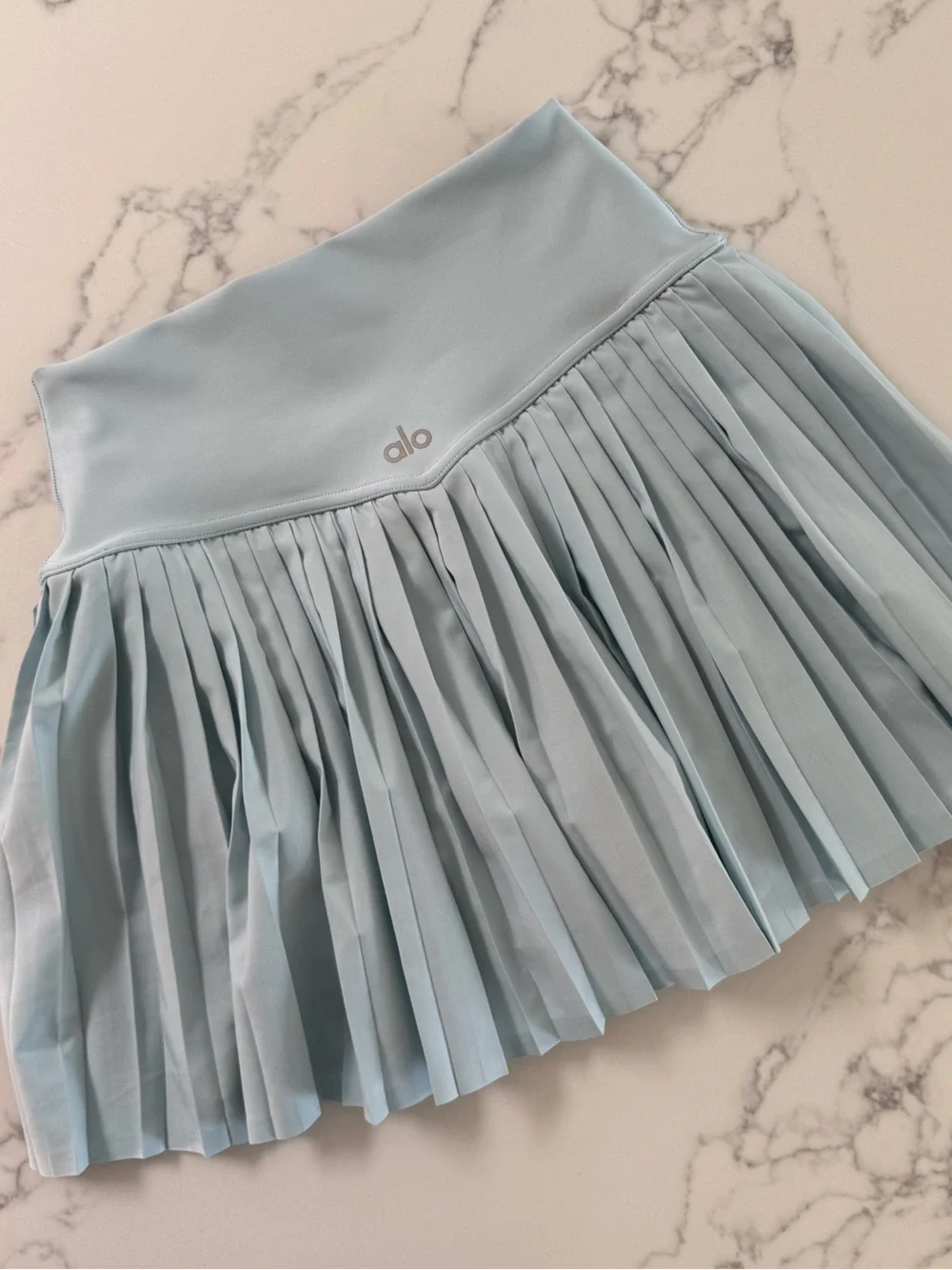 Alo Grand Slam Tennis Skirt - Chalk Blue - Size XS